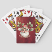 Een grillige steampunk Kerstman Pokerkaarten (Achterkant)