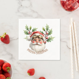 Een grillige steampunk Kerstman Servet