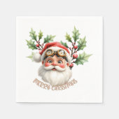 Een grillige steampunk Kerstman Servet (Voorkant)