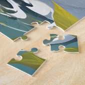 Een grillige vogel legpuzzel (Zijkant)