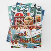 Een grillige winterscène kenmerkt een levendig dor inpakpapier vel (In situ)