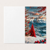 Een grillige winterwonderland   kaart (Buitenkant ongevouwen)