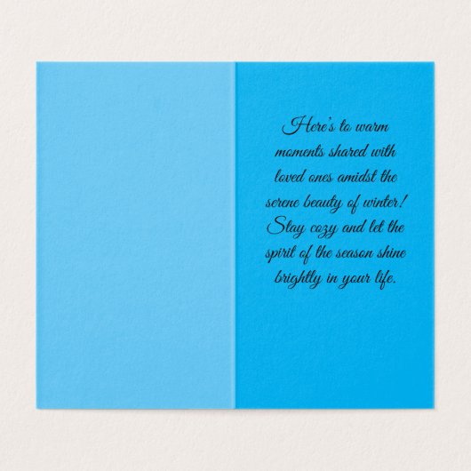 Een grillige winterwonderland   kaart (Binnenkant ongevouwen)