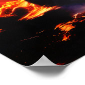 Een grillige witte kitten poster (Hoek)