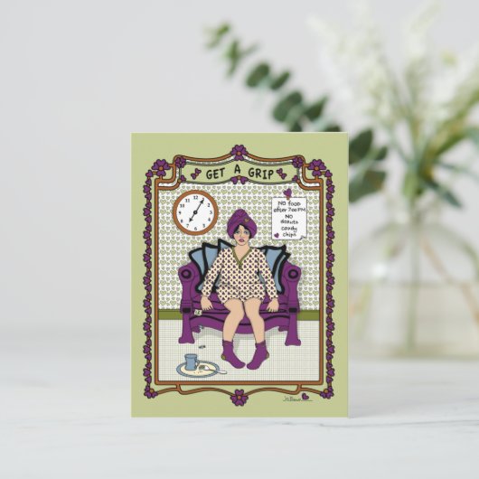 Een grip_A_ Briefkaart (Staand voorkant)