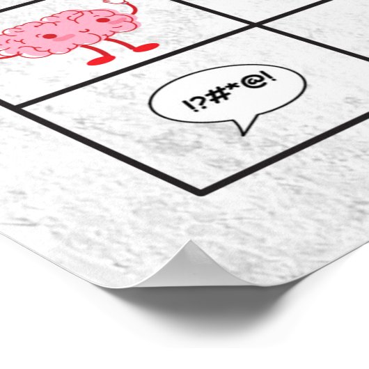 Een groeimentaliteit in plaats van gezegde Probeer Poster (Hoek)