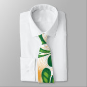 Een groen en goud artistiek patroon met een boom stropdas (Gebonden)