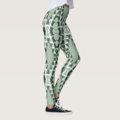 Een  groen patroon "Ratti_Creative_Arts" Leggings (Rechts)