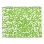 Een groen-witte abstracte achtergrond kalender (Hoes)