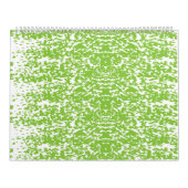 Een groen-witte abstracte achtergrond kalender (Hoes)