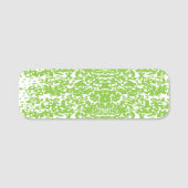 Een groen-witte abstracte achtergrond naamplaatje (Voorkant)