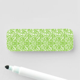 Een groen-witte abstracte achtergrond naamplaatje