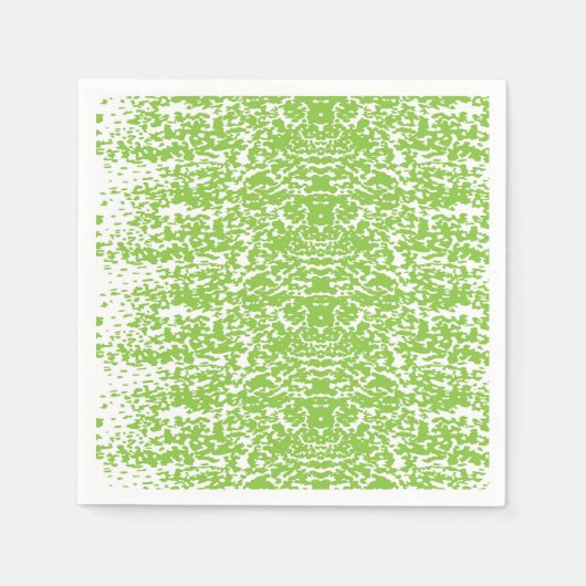 Een groen-witte abstracte achtergrond servet (Voorkant)