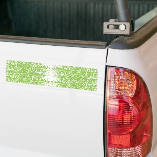 Een groen-witte achtergrond met kleine stippen bumpersticker (Op Truck)