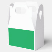 Een groene achtergrond met een bedankdoosjes (Geopend)