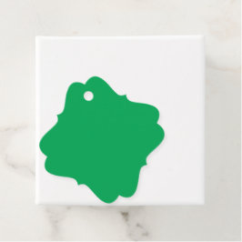 Een groene achtergrond met een bedankjes labels