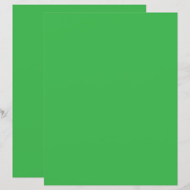 Een groene achtergrond met een witte rand (Voorkant / Achterkant)