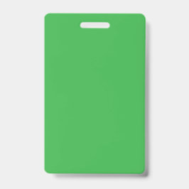 Een groene achtergrond met een witte rand badge