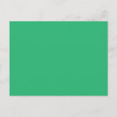 een groene achtergrond met een witte rand briefkaart (Voorkant)