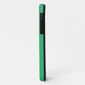 Een groene achtergrond met een witte rand Case-Mate iPhone case (Achterkant/links)