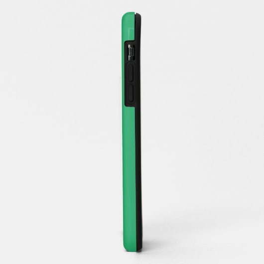 Een groene achtergrond met een witte rand Case-Mate iPhone case (Achterkant/links)