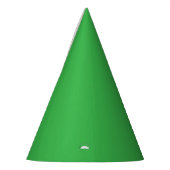 Een groene achtergrond met een witte rand feesthoedjes (Links)