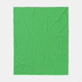 Een groene achtergrond met een witte rand fleece deken (Voorkant)