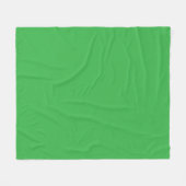 Een groene achtergrond met een witte rand fleece deken (Voorkant (Horizontaal))
