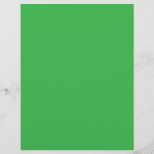 Een groene achtergrond met een witte rand flyer (Voorkant)