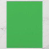 Een groene achtergrond met een witte rand flyer (Achterkant)