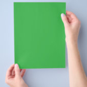Een groene achtergrond met een witte rand flyer (Hand)