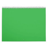 Een groene achtergrond met een witte rand kalender (Hoes)
