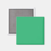 Een groene achtergrond met een witte rand magneet (Voorkant / Achterkant)