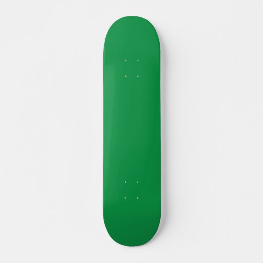Een groene achtergrond met een witte rand persoonlijk skateboard (Voorkant)