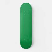 Een groene achtergrond met een witte rand persoonlijk skateboard (Voorkant)