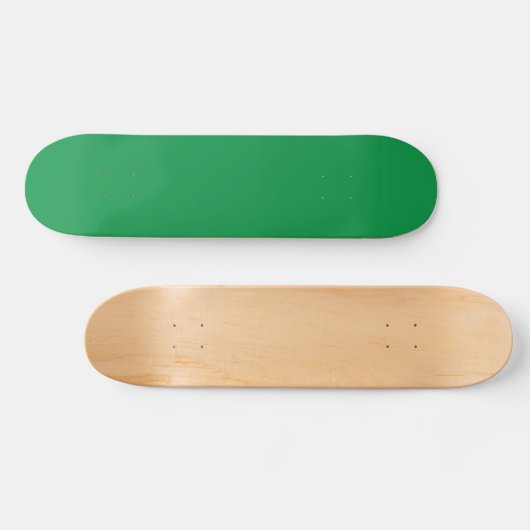 Een groene achtergrond met een witte rand persoonlijk skateboard (Horizontaal)