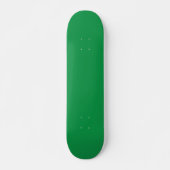 Een groene achtergrond met een witte rand persoonlijk skateboard (Voorkant)