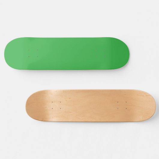 Een groene achtergrond met een witte rand persoonlijk skateboard (Horizontaal)