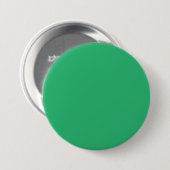 Een groene achtergrond met een witte rand ronde button 7,6 cm (Voorkant /achterkant)