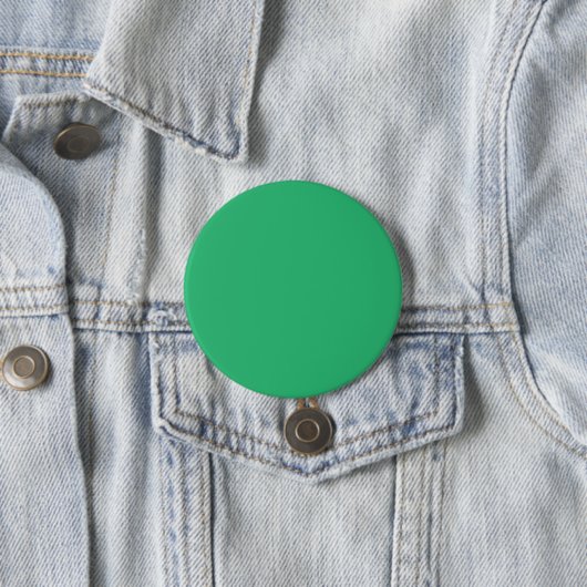 Een groene achtergrond met een witte rand ronde button 7,6 cm (In situ)