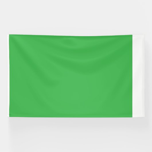 Een groene achtergrond met een witte rand spandoek (Horizontaal)