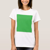 Een groene achtergrond met een witte rand t-shirt (Voorkant)