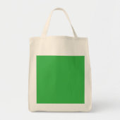 Een groene achtergrond met een witte rand tote bag (Voorkant)