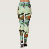 Een groene, adembenemende planeet leggings (Achterkant)
