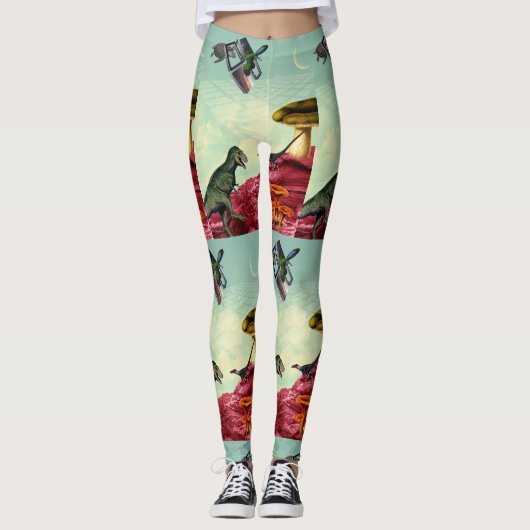 Een groene, ademende planeet leggings (Voorkant)