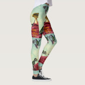 Een groene, ademende planeet leggings (Rechts)