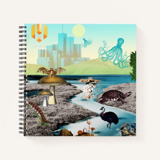 Een groene, ademende planeet notitieboek (Voorkant)