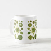 Een groene algen koffiemok (Voorkant links)