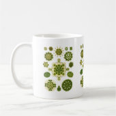 Een groene algen koffiemok (Links)