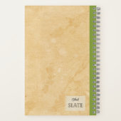 Een groene appel en een half gepersonaliseerde com notitieboek (Achterkant)